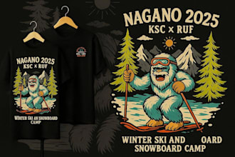 create custom vintage vector t shirt designs for events car clubs and brands