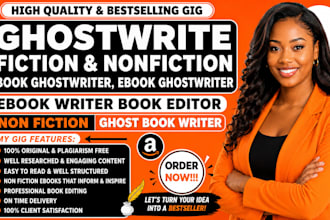 be ebook ghostwriter, ebook writer book editor non fiction ghost book writer