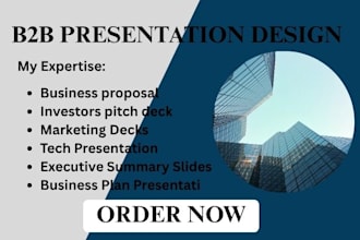 design b2b investors sales deck coporate presentation slides in powerpoint canva
