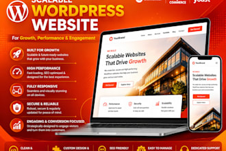 create a wordpress website for growth performance and engagement