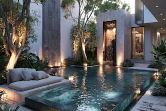 do landscape designing home garden high quality renderings
