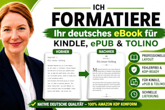 ich formatiere ihr deutsches für kindle, kdp ,epub und tolino