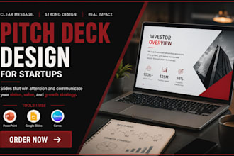 design a professional pitch deck presentation for startups