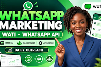 setup wati whatsapp API whatsapp mass dm marketing bulk messages daily outreach