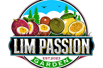 design a professional fruits logo for your food or organic brand