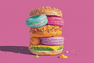 food pop art of your food pop art