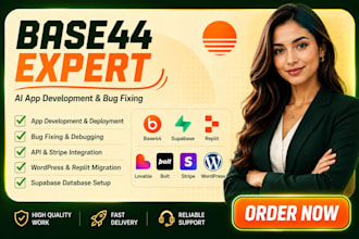 base44 expert integration bug fixing app deployment replit debugging emergent sh