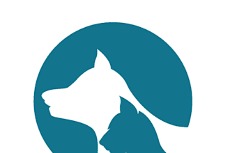 create a unique horse equine equestrian farm animal dog logo