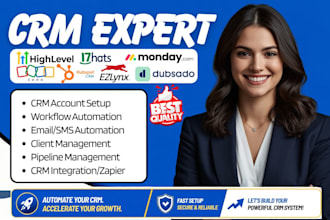 gohighlevel automation hubspot 17hats dubsado ezlynx monday crm zoho integration
