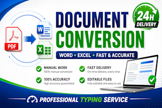 convert PDF to word and excel manually