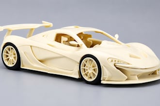 create 3d miniature car model, scale rc car model, toy car model for 3d printing