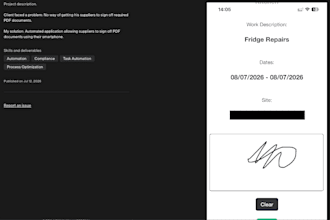 save your time by automating capturing signatures from your suppliers