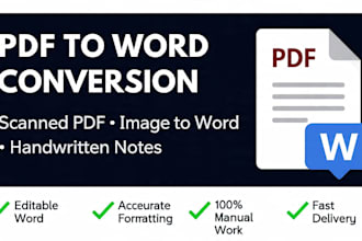 convert scanned PDF and image to word