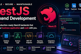 develop nestjs backend for your business application