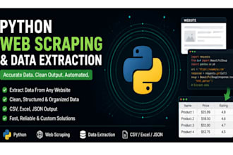 python web scraping and data extraction