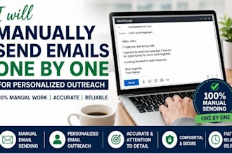 manually send personalised emails one by one for outreach