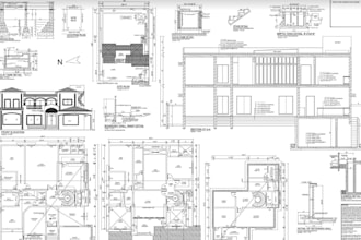 draft development application drawing in autocad,UK building planning submission