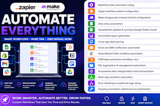automate repetitive tasks using zapier make ai workflows, task automation