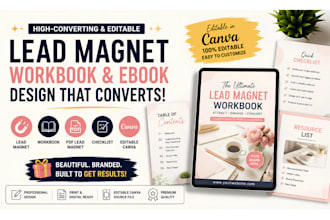 do lead magnet editable canva ebook design workbook pdf lead magnet checklist