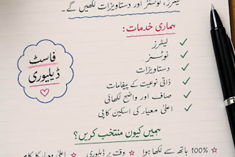 write handwritten letters professionally