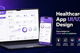 design healthcare or medical app UI UX design in figma