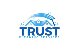 design high quality home clean trust logo
