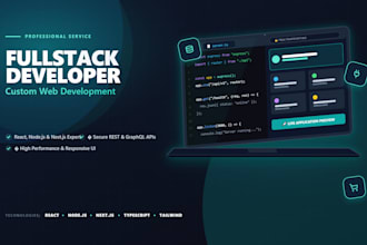 create a fullstack and custom web development