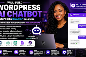 build wordpress ai chatbot chatgpt bot and openai API integration rag chatbot