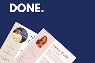 make you an eye catching professional resume CV