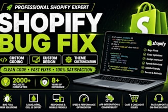 do shopify custom liquid coding and bug fix