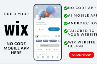 build your wix ai no code app for android or ios, wix website design