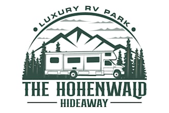 design a professional rv logo for your camper or travel brand