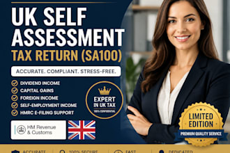 prepare your UK sa100 self assessment with dividend capital gains foreign income