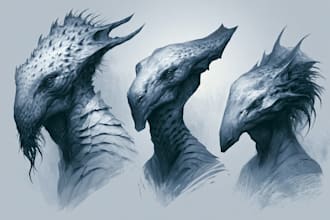 draw your fantasy creature, monster, or character