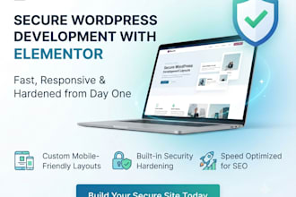 develop secure wordpress website with elementor