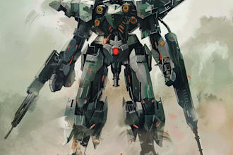 create custom mecha robot art