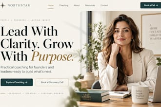 design squarespace coach website consultant speaker coaching booking website