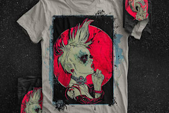 design custom graphic t shirt for merch by amazon, printful