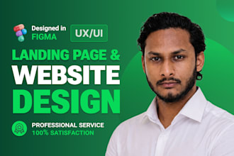 design modern landing page and website uiux in figma