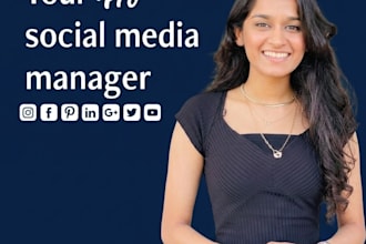 be your social media marketing manager for organic growth