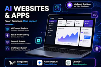 our agency will build ai web apps, ai saas platforms and ai data apps