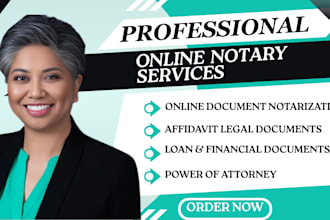 provide online notary, remote notarization and usps form 1583, pao service