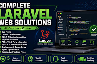 fix PHP laravel bugs, errors, API and database issues