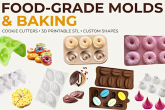 design chocolate mold food grade silicone baking mold cutter printable cookies
