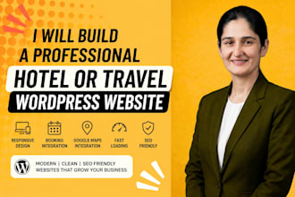 build a professional hotel or travel wordpress website