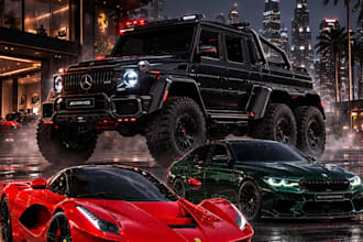 design cinematic car posters