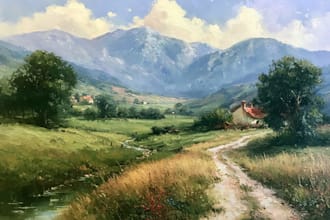 paint a unique oil painting on art