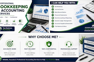 do bookkeeping, bank reconciliation and journal entries