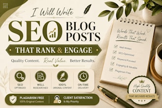 write SEO blog posts that drive traffic