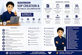 create sops work instructions and maintenance checklists